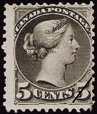 Reine Victoria 1876 - Timbre du Canada